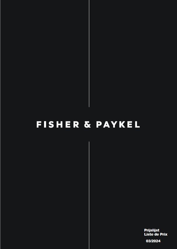 Electroménagers FISHER & PAYKEL. Téléchargez le catalogue pour revendeurs et professionnels du monde de la cuisine